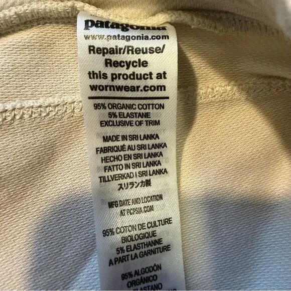 Patagonia Women’s organic cotton slim fit cuffed jogger drawstring Pants medium - Picture 7 of 7